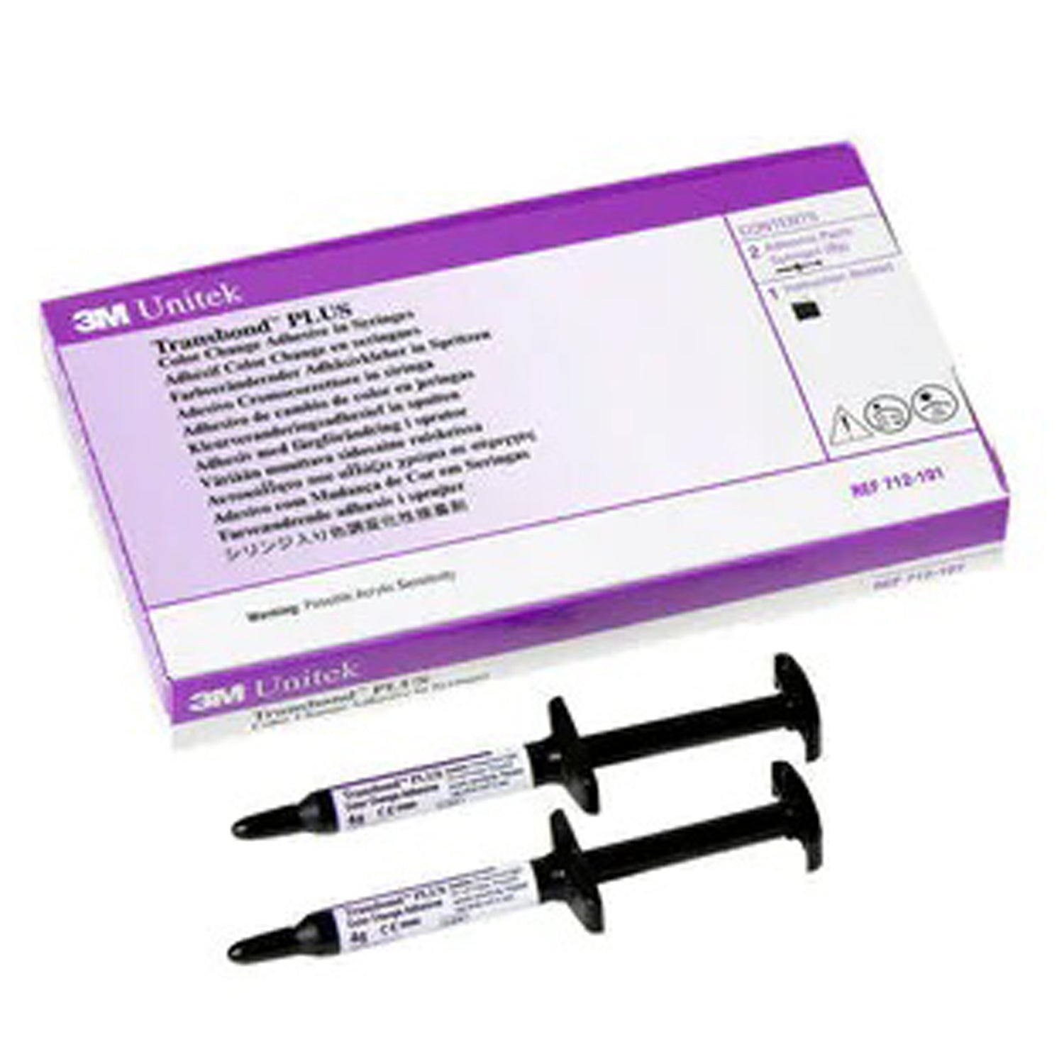 3M ESPE 712-101 Unitek Transbond PLUS Color Change Adhesive Syringes 2/Pk 4 Gm 3M ESPE 712-101 Unitek Transbond PLUS Color Change Adhesive Syringes 2/Pk 4 Gm